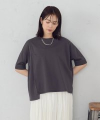 COMME CA ISM /【接触冷感・抗菌防臭】アシンメトリーＴシャツ/508111575