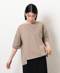 COMME CA ISM /【接触冷感・抗菌防臭】アシンメトリーＴシャツ/508111575
