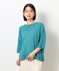 COMME CA ISM /リネン混 5分袖ニット/508111578