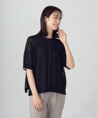 COMME CA ISM /前後2WAY シアー配色ニットＴ/508111580