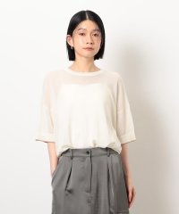 COMME CA ISM /前後2WAY シアー配色ニットＴ/508111580