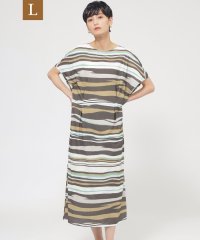 エヴェックス バイ クリツィア　Lサイズ/【L】【カタログ掲載品】【接触冷感】【UV対策】【ウォッシャブル】コンチェロアニマルボーダーワンピース/508132713