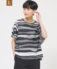 エヴェックス バイ クリツィア　Lサイズ/【L】【カタログ掲載品】【接触冷感】【UV対策】【ウォッシャブル】コンチェロアニマルボーダーカットソー/508132723