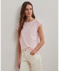 LAUREN RALPH LAUREN/ビーデッドロゴ コットン ジャージー Tシャツ/508148018
