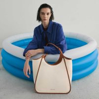 CHARLES & KEITH/Sianna シアンナ キャンバスコンテストトリムトートバッグ/508148295