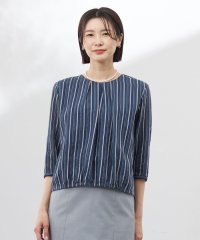 J.PRESS LADIES/【洗える】ランダムストライプ シアー プルオーバー カットソー/508148951