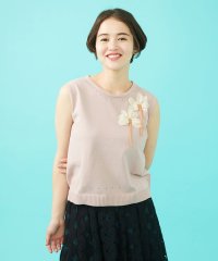 Jocomomola/フラワーモチーフノースリーブニット/508148989
