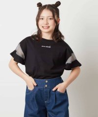 a.v.v(KID'S)/[140－150]袖シアー切り替えトップス/508149017