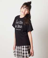 a.v.v(KID'S)/【接触冷感/ジメジメ対策/毛玉になりにくい/安心の綿100％/イージーケア】[100－130]ロゴ刺繍ゆるTシャツ/508149023