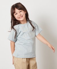 a.v.v(KID'S)/【接触冷感/ジメジメ対策/毛玉になりにくい/安心の綿100％/イージーケア】[100－130]ロゴ刺繍ゆるTシャツ/508149023