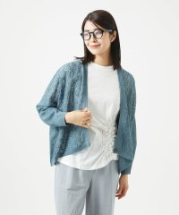 GIANNI LO GIUDICE/透かし柄ニットカーディガン/508149037