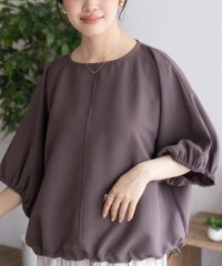 MAC HOUSE/マックハウス Mac－House nAvy 裾サイドシャーリングブラウス/508149153
