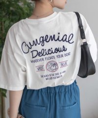 MAC HOUSE/マックハウス Mac－House 刺繍ラウンドビッグTシャツ/508149154