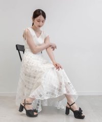 RANDA/ランダ RANDA ニットドッキングチェックワンピース/508149284