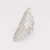 AGATHA PARIS/アガタ パリ AGATHA PARIS ヴォリュートリング、ラージ、クリスタル・シルバー/508149341