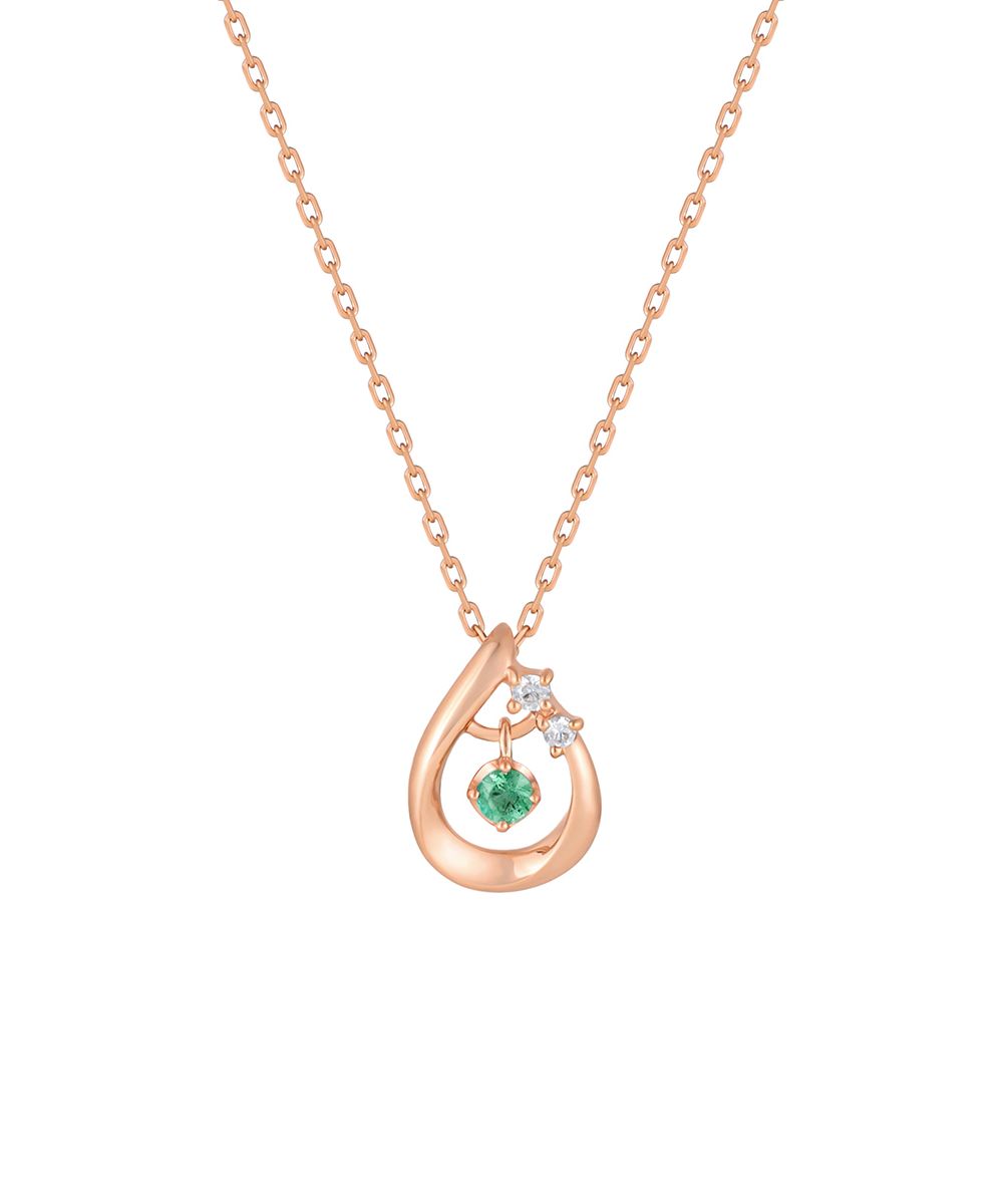 ヨンドシー 4℃ 【5月誕生石】シルバー しずく ネックレス ヨンドシー 4℃ 【5月誕生石】シルバー しずく ネックレス