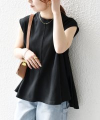 SHIPS any WOMEN/SHIPS any:〈接触冷感/汗染み防止加工/洗濯機可能〉Aライン フレンチスリーブ TEE/508149617