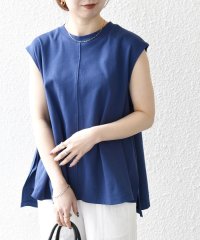 SHIPS any WOMEN/SHIPS any:〈接触冷感/汗染み防止加工/洗濯機可能〉Aライン フレンチスリーブ TEE/508149617
