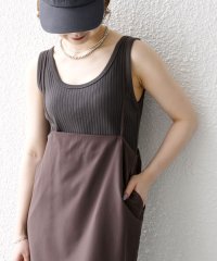 SHIPS any WOMEN/SHIPS any:〈洗濯機可能〉Iライン キャミ ワンピース × ベーシック TEE セット/508149621