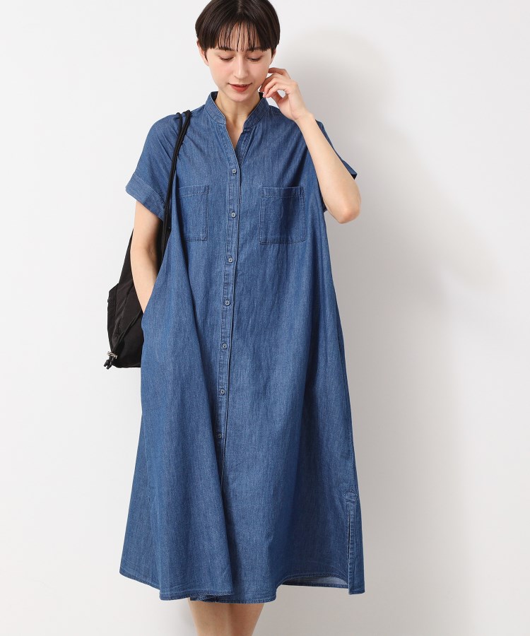 バンドカラーワンピース(S~L)(508149644) | デッサン(Dessin バンドカラーワンピース(S~L)(508149644) | デッサン(Dessin