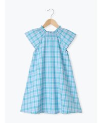Samansa Mos2 Lagom/シャーリングネックチェックワンピース/508149682