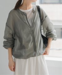 Spick & Span/《一部店舗+WEB限定》シアーフロントZIPブルゾン/508149755