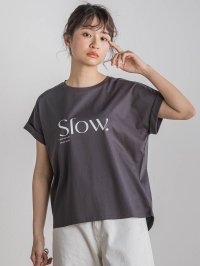 Droite Lautreamont/ドロワット ロートレアモン Droite lautreamont ドライタッチコットンロゴTシャツ≪洗濯機で洗える≫/508150033