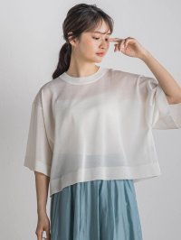 Droite Lautreamont/ドロワット ロートレアモン Droite lautreamont シアーワイドTニット≪手洗い可能≫/508150034