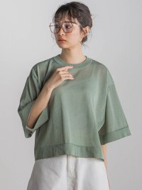 Droite Lautreamont/ドロワット ロートレアモン Droite lautreamont シアーワイドTニット≪手洗い可能≫/508150034