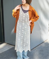 Spick & Span/《追加》ダイヤ透かし編みニットキャミワンピース/508150145