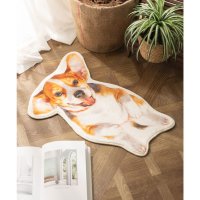 Jubilee/ジュビリー Jubilee もこもこ起毛 おなかなで要求 犬デザイン マット/508150182
