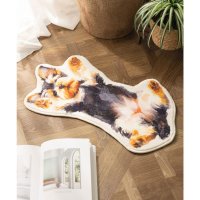 Jubilee/ジュビリー Jubilee もこもこ起毛 おなかなで要求 犬デザイン マット/508150182
