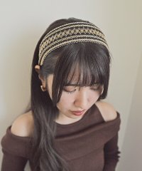 styiro/スタイロ styiro エンブロイリボンテープワイドカチューシャ/508150213