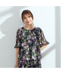 Rose Tiara(L SIZE)/【セットアップ可】ローズプリントバルーンブラウス/508150290