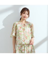 Rose Tiara(L SIZE)/【セットアップ可】ローズプリントバルーンブラウス/508150290