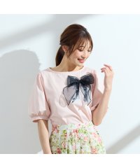 Rose Tiara(L SIZE)/【コットン100％/手洗いOK/人気デザイン】リボンカットソー/508150297