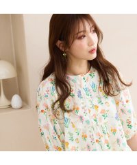 Jolly Poupee/【22fabric】花の木/ブラウス/508150302