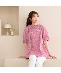 Jolly Poupee/【22fabric】ギンガムチェックブラウス/508150303