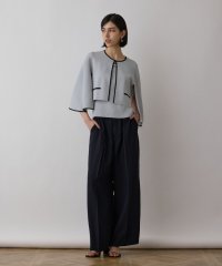 GRACE CONTINENTAL/バイカラースリットニットカーディガン/508150319