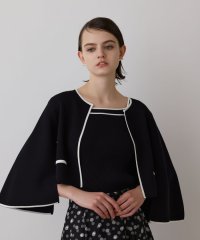 GRACE CONTINENTAL/バイカラースリットニットカーディガン/508150319