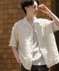 SENSE OF PLACE by URBAN RESEARCH/フリンジジャガードショートスリーブシャツ/508150527