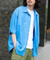 URBAN RESEARCH Sonny Label/ARMY TWILL　Cotton Linen Slab Shirts/508150658