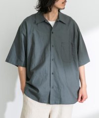 URBAN RESEARCH Sonny Label/ARMY TWILL　Cotton Linen Slab Shirts/508150658