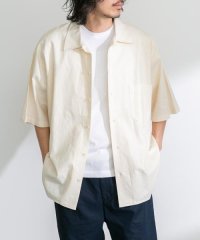 URBAN RESEARCH Sonny Label/ARMY TWILL　Cotton Linen Slab Shirts/508150658