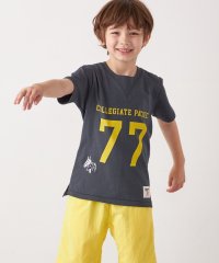 SHIPS any WOMEN/【SHIPS any別注】Collegiate Pacific:〈洗濯機可能〉Vガゼット プリント & 刺繍 Tシャツ<KIDS>/508150749
