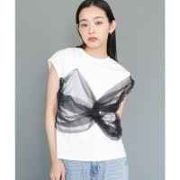 mili an deni/ミリアンデニ mili an deni チュールリボンドッキングTシャツ/508150820