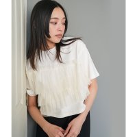 mili an deni/ミリアンデニ mili an deni フリルチュールドッキングTシャツ/508150821
