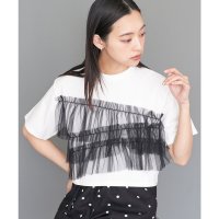 mili an deni/ミリアンデニ mili an deni フリルチュールドッキングTシャツ/508150821