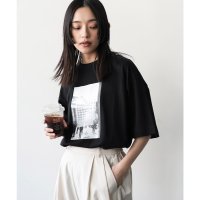 mili an deni/ミリアンデニ mili an deni 半袖フォトプリントTシャツ/508150824