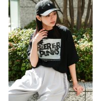 mili an deni/ミリアンデニ mili an deni 半袖フォトプリントTシャツ/508150827